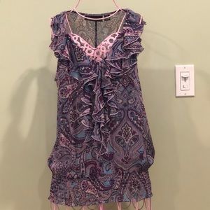 I.N.C. frilly sleeveless top